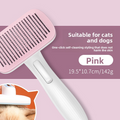 Pet Hair Removal Comb – One-Click Self-Cleaning Grooming Tool